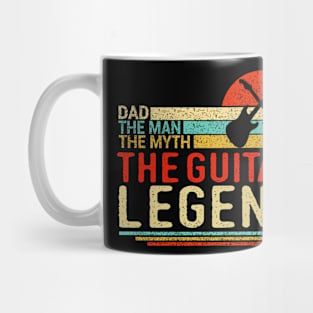 Dad The Man The Myth The Guitar Legend Retiree Guitarist Mug